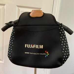 Fuji Film Black Polka Dot Show Your Healthy Colors Lunch Bag